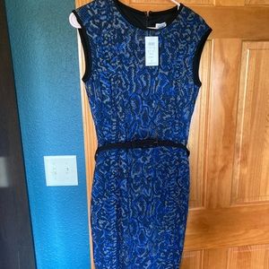 Cache snake print dress with belt